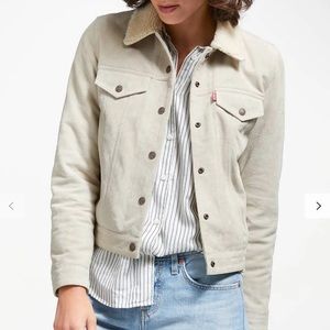 Levi’s suede Sherpa lined trucker jacket